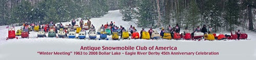 Antique snowmobiles